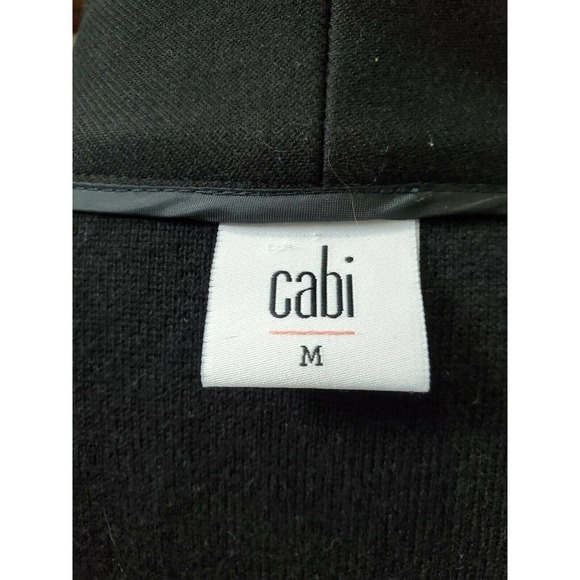 Cabi Women Black Rayon Long Sleeve Full Zip Front Zip Fitted Jacket Size Medium - Picture 10 of 12